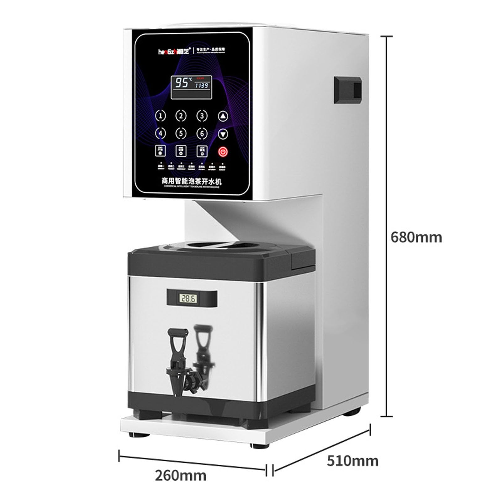 Commercial Tea Maker, 220V Intelligent Panel Tea Extractor